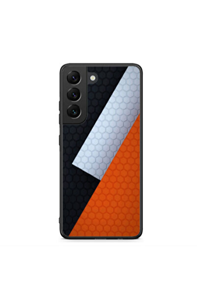 Other Samsung S22 Plus Coated hexagon Black Glossy Θήκη