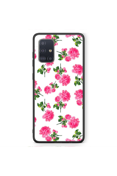 Other Samsung A51 Roses White Black Glossy Θήκη