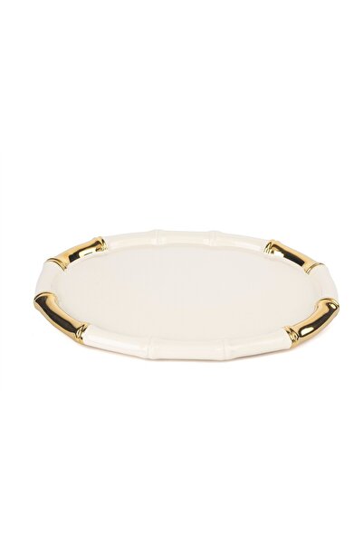 Mikasa Moor Krem Gold Oval Servis 37x27cm