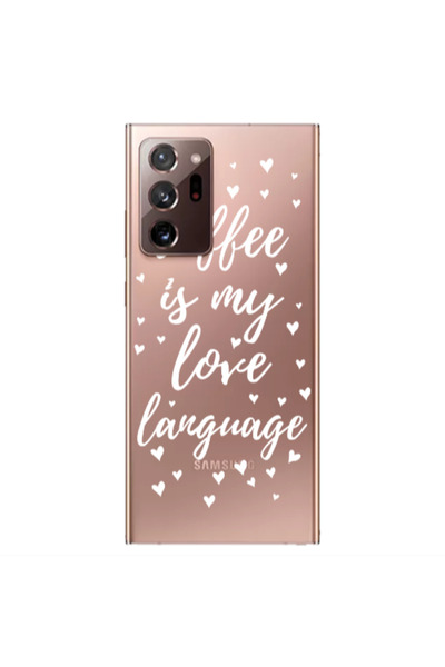 Other Samsung Note 20 Ultra Coffe is my love language Transparent Silicone TP...