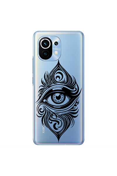 Other Xiaomi Mi 11 Eye patterned drawing Transparent Silicone TPU Θήκη