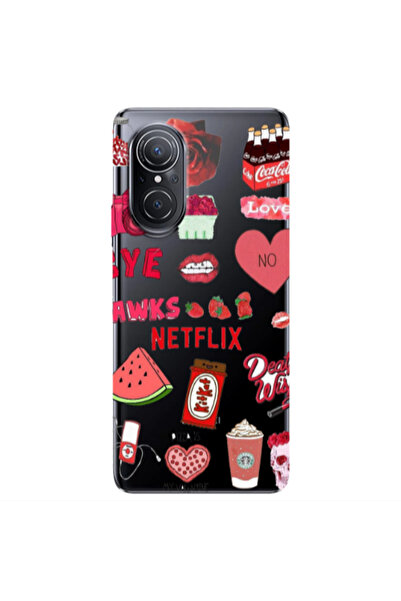 Other Huawei Nova 9 SE pizza is my valentine Transparent Silicone TPU Θήκη