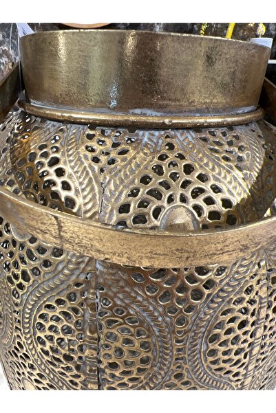 KARCILAR HOME STORE eskitme gold mumluk Telkari metal