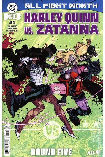 Kolektif Kitap DC K.O. Harley Quinn vs. Zatanna #1A (ingilizce)