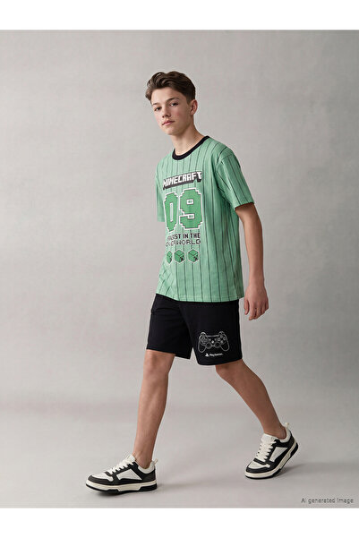 LC Waikiki Vizyon New Season Crew Neck Printed Boys' T-Shirt
