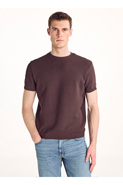 Ted Baker Kahverengi Erkek T-Shirt TBMRTS2047