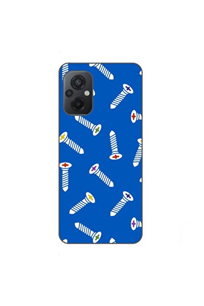 OEM Case compatible with Xiaomi Poco M5 Silicone Gel Tpu Model Screws Pattern