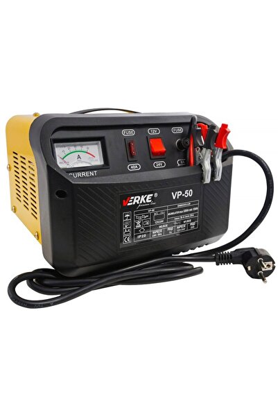 VERKE Încărcător de baterie auto, 12V/24V, V80018