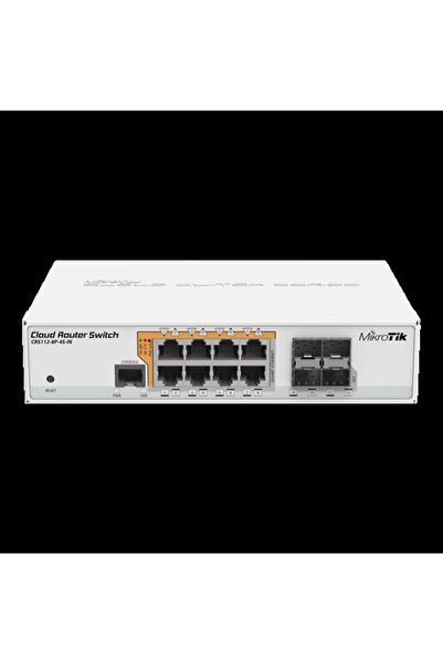 MIKROTIK Switch de gestionare, 8 porturi Gigabit cu PoE-out, 4 porturi SFP - ...