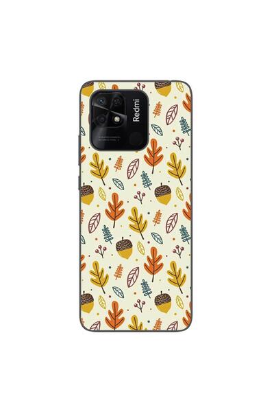 OEM Case compatible with Xiaomi Redmi 10C Silicon Gel Tpu Model Autumn Pattern