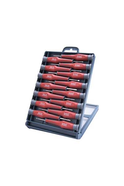 FORTUM Screwdriver set 15pcs, FORTUM, 4740802, CrMoV, Soft Grip