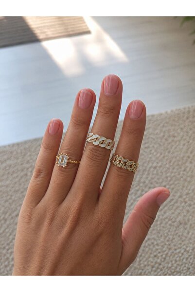 IAMIRA Top Bottom Set of 3 plated, adjustable rings