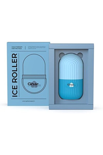 GHAR SOAP GHAR SOAPS Ice Roller For Neck, Massager,Ice Cube Roller for Face, ...