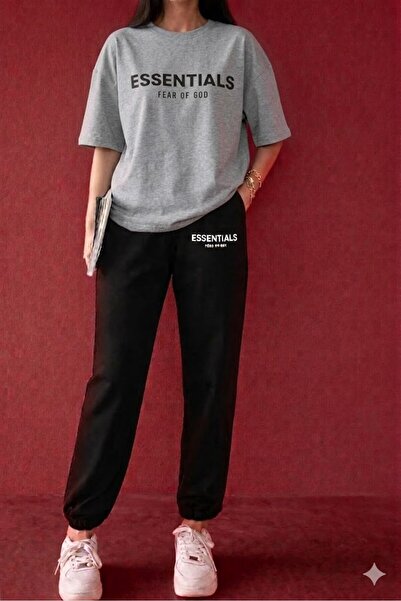 SILATU Essentials Printed Tracksuit T-Shirt Set