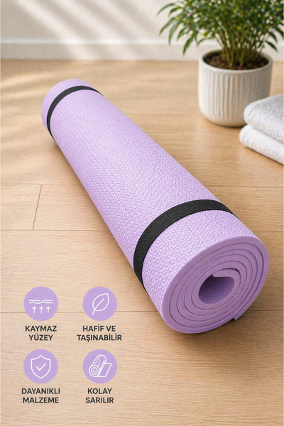 Yukon 6 mm Pilates Matı Yoga Matı Spor Minderi Yer Matı Egzersiz Minderi 140 ...