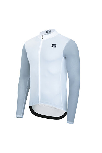 Choice7 قميص ركوب الدراجات L WHITE Raudax Thin Autumn بأكمام طويلة للحماية من...