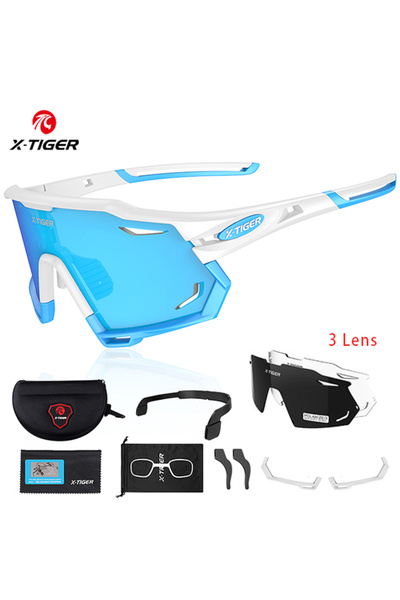 Choice5 3 Lens XTS08 X-TIGER Cycling Glasses Summer Sports Sunglasses UV400 A...