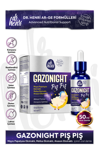 Dr.Henri Gazonight Pış Pış Damla 50 ml