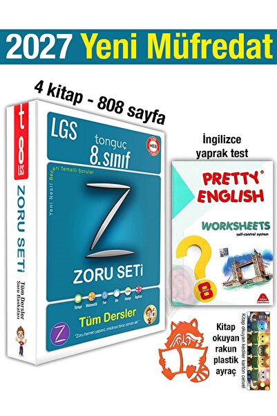 Tonguç Yayınları 8. Sınıf Zoru Bankası 2027 Tüm Dersler Set 4 Kitap İngilizce...