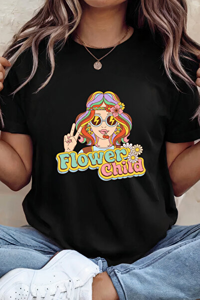 Sarah's Boutique Women's T-shirt – 100% cotton – Flower Child