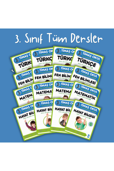 Timaş Çocuk 3. Sınıf Tüm Dersler Konu Anlatımlı Eğitim Seti | Türkçe Matemati...