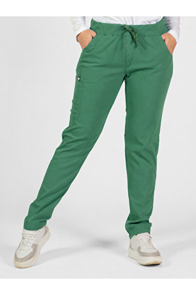 Prof . Pantaloni chirurgicali pentru femei Tea Rose – Material elastic, cu bu...