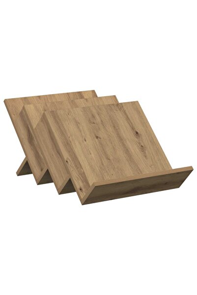 vidaxl Raft pentru reviste cu raft Stejar Artizanal 53 x 40 x 28.5 cm