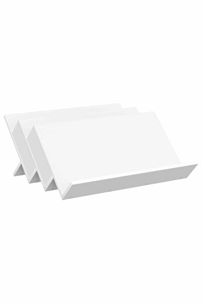 vidaxl Raft pentru reviste cu raft Alb 65 x 53 x 28,5 cm Lemn compozit