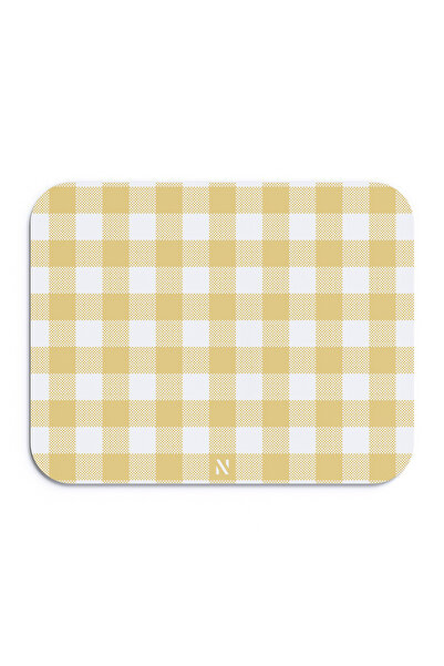 nilizma Gold Ekose Pötikare Desenli Ergonomik Mouse Pad Kaymaz Taban Ev Ve Of...