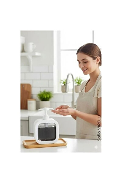 shopwave موزع صابون بمضخة من BRK - هيكل شفاف، تصميم عصري |   722 للصابون السا...