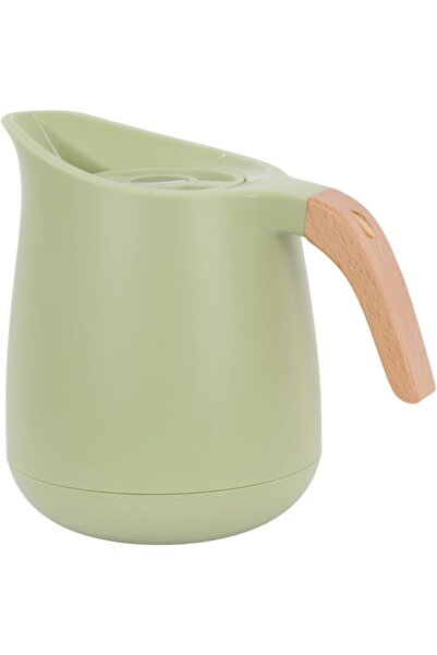 HOMEVEO Tea and Coffee Thermos, 1 Liter Capacity, Green, 98110, Plastic