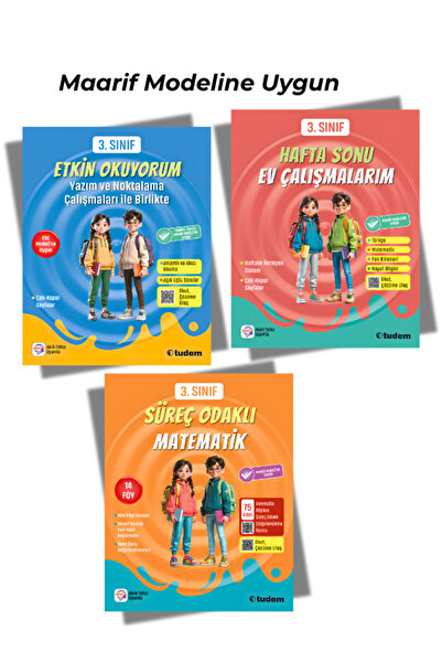 Tudem Yayınları Tudem 3.Sınıf Etkin Okuyorum - Hafta Sonu Ev Çalışmalarım - S...