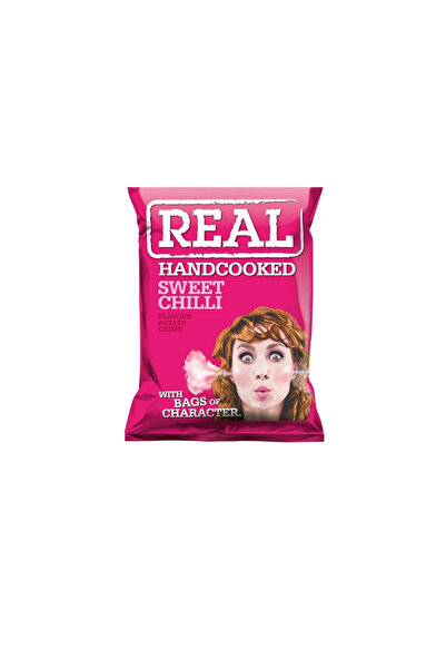 REAL رقائق البطاطس بنكهة الفلفل الحار الحلو 24×35 جرام