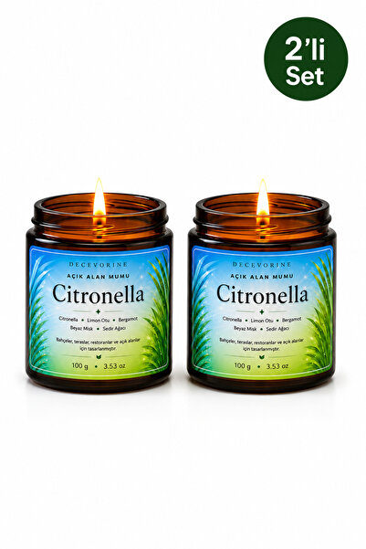 Decevorine Sivrsinek Alanlarında Tercih Edilen Citronella ve Limon Otu Mumu 1...