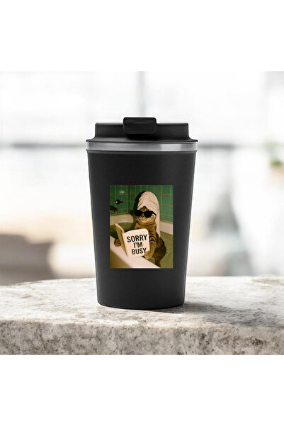 Cu Pisici Cana termos cafea-Sorry, I’m busy