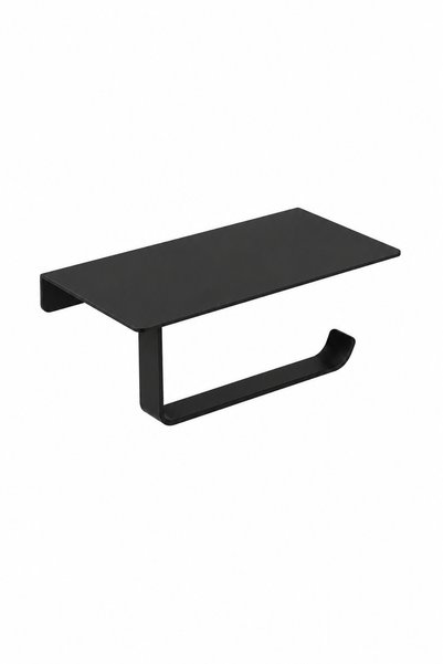 OMG (20 Pcs) Toilet Paper Holder with Shelf - Matte Black