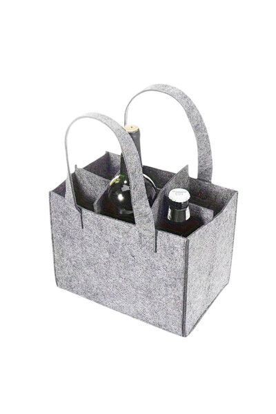 OEM Geanta multifunctionala gri, transportator de sticle vin, ulei