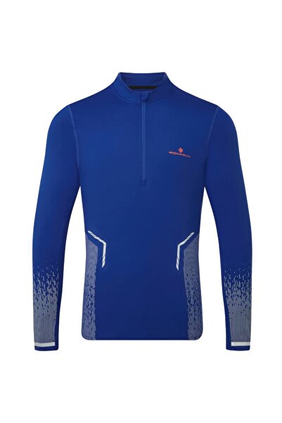 Ronhill Tricou de alergare pentru bărbați Tech Reflect 1/2 Zip FW 2024 - Alba...
