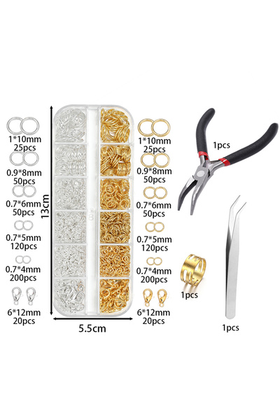 Choice1 Set 05 930pcs/Box Jewelry Findings Kits Open Jump Rings Lobster Clasp...