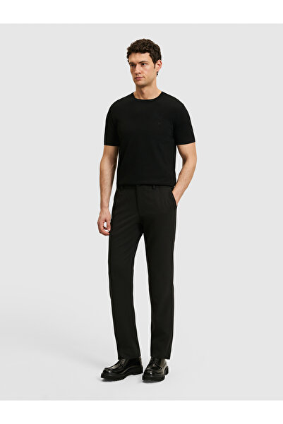 Cacharel Siyah Slim Fit Beli Lastikli Pantolon 50328690-VR046