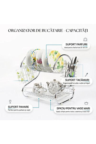 stuffix Suport uscator de vase, metal