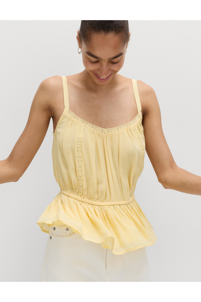 Marks & Spencer Nakış Detaylı Askılı Bluz