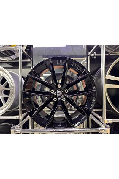 Genel Markalar 18 İNC 5X112 SEAT LEON FR AKREP JANT TAKIMI PİANO BLACK (4 ADET)