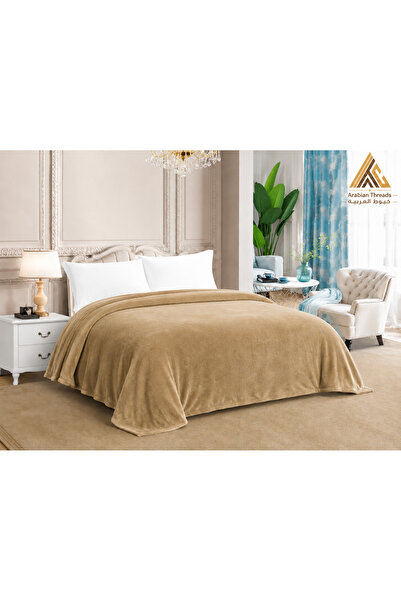 Arabian Threads Luxury Fleece Blanket – 200×220 cm | Ultra-Soft Blanket for Two