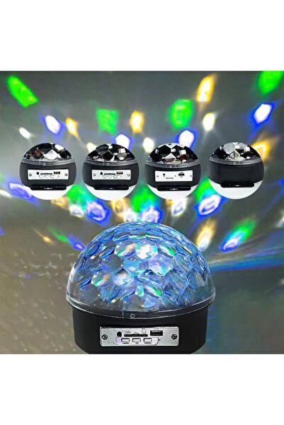 Generica كرة سحرية كريستالية بتقنية البلوتوث مع إضاءة مسرحية ومكبر صوت LED