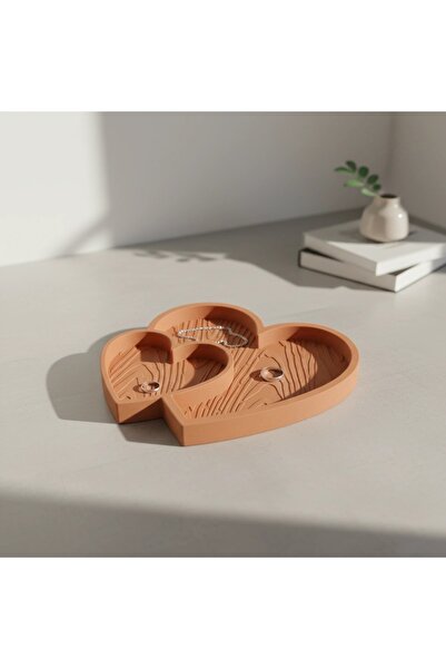OEM Bol Decorativ Inimi Împletite Obiecte Mici - Orange compozit mat