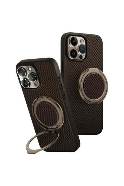 uniq Husă Keva Air Magclick Charging GripFit pentru iPhone 16 Pro Max - maro
