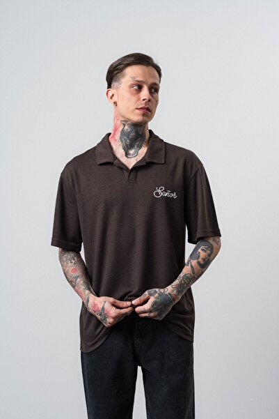 Respire Senor Tricou Polo Regular Fit Maro