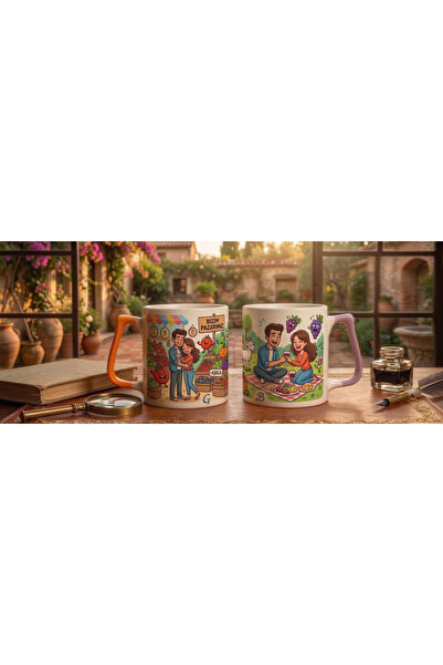 D&Y GAUDERY Personalized Name Written Lover's Cup – Special Gift Idea for Cou...