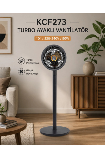 Vanti K2 KCF273 Turbo Ayaklı Vantilatör 50W 10’’